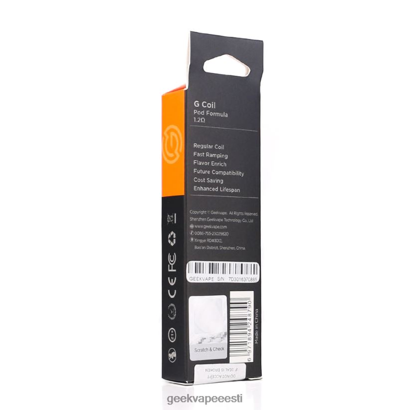 GeekVape 5tk/pakis g seeria mähis g0,8 oomi NX426B29 Geek Bar Vape Online