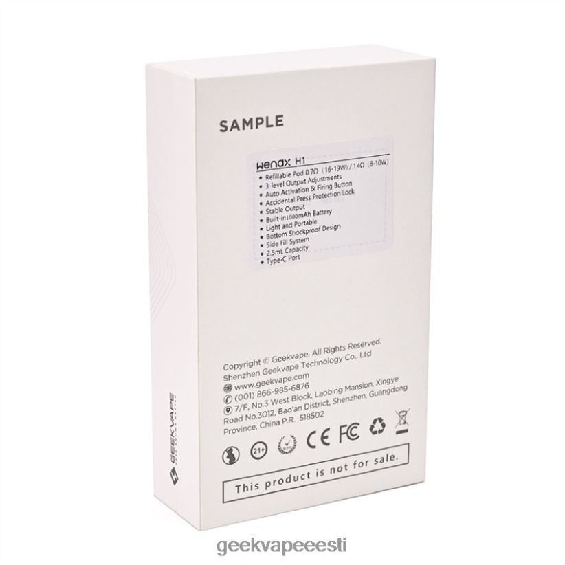 GeekVape wenax h1 stardikomplekt 1000mah piparmündiroheline NX426B122 GeekVape On Sale